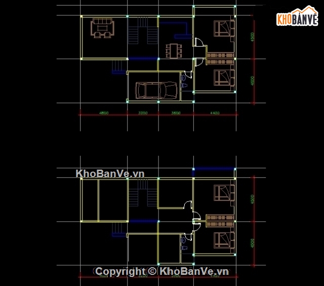 kiến trúc biệt thự,Bản vẽ kiến trúc biệt thự,bản vẽ kiến trúc,bản vẽ biệt thự kiểu nhật 2 tầng