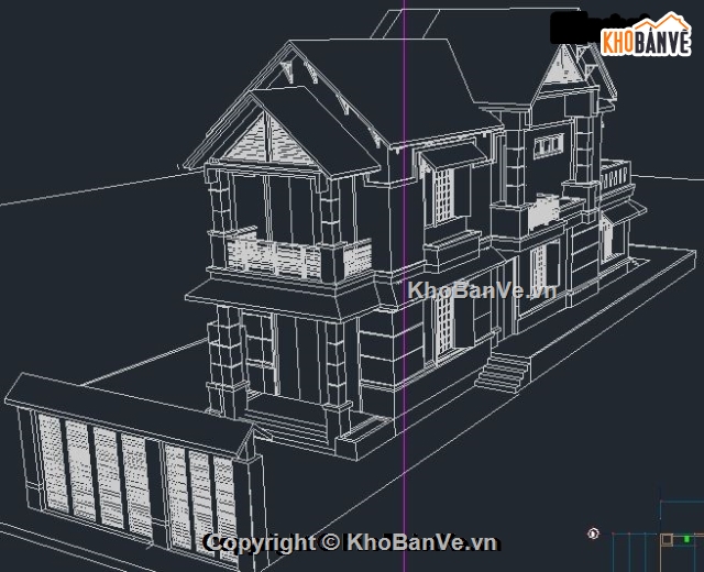 bản vẽ biệt thự 2 tầng,cad + sketchup biệt thự 2 tầng,biêt thự 2 tầng full két cấu,thiết kế biệt thự 2 tầng,mẫu biệt thự 2 tầng