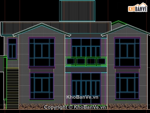 kiến trúc đẹp,kiến trúc 2 tầng,biệt thự 2 tầng,bản vẽ biệt thự 2 tầng,thiết kế biệt thự 2 tầng