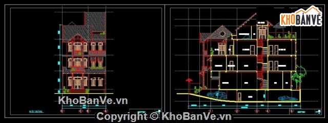 bản vẽ,bản vẽ biệt thự,bản vẽ biệt thự 3 tầng,thiết kế biệt thự