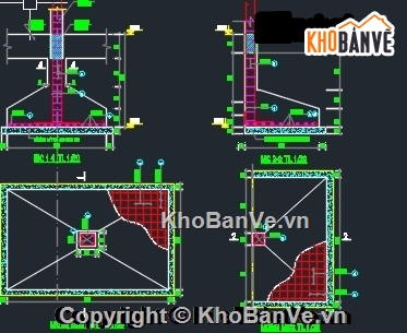 Bản vẽ,Bản vẽ thiết kế biệt thự,Biệt thự,Bản vẽ biệt thự 4 tầng