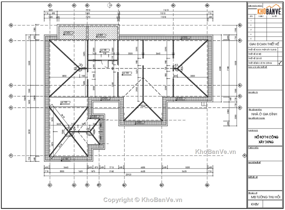 biệt thự 1 tầng file autocad,thiết kế biệt thự vườn 1 tầng,biệt thự mái nhật 13.6x19.7m,bản vẽ cad biệt thự 1 tầng,Thiết kế kiến trúc biệt thự 1 tầng