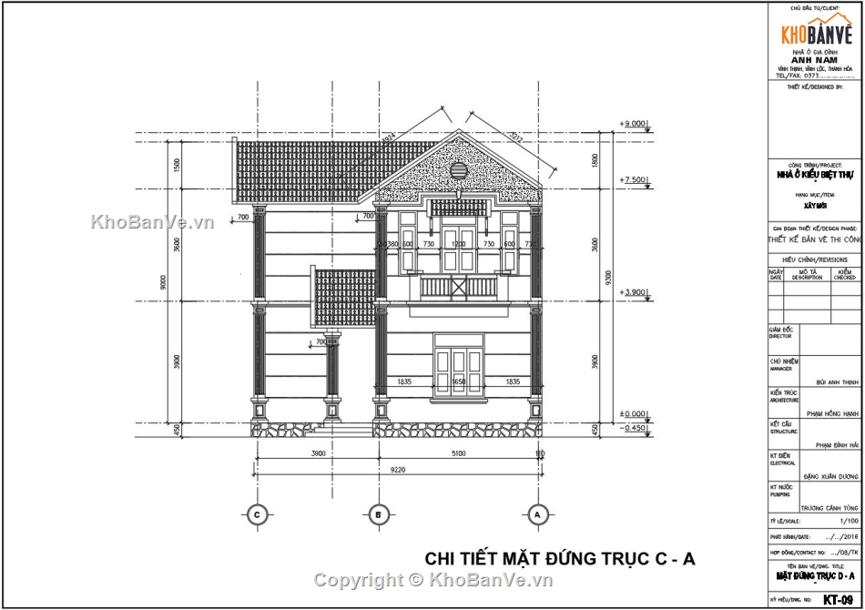 Biệt thự 2 tầng mái thái,Thiết kế biệt thự mái thái,Bản vẽ thiết kế biệt thự 2 tầng,thiết kế biệt thự 2 tầng,File cad thiết kế nhà mái thái,Thiết kế nhà mái thái 2 tầng đẹp