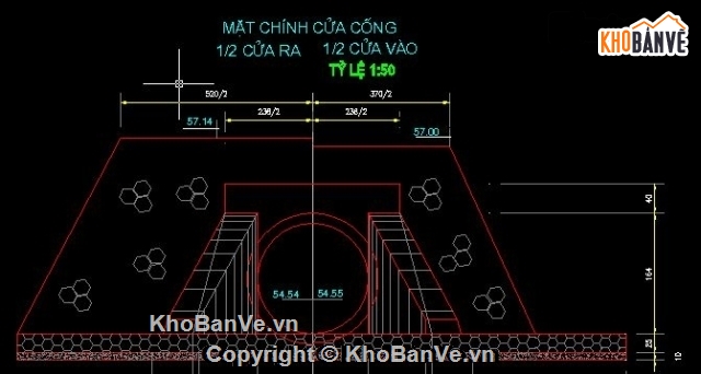 Bản vẽ cống tròn,Bản vẽ,Thiết kế cống tròn