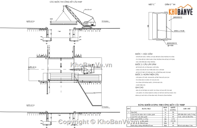 Bản vẽ,bản vẽ cầu dầm bản,thiết kế cầu dầm bản