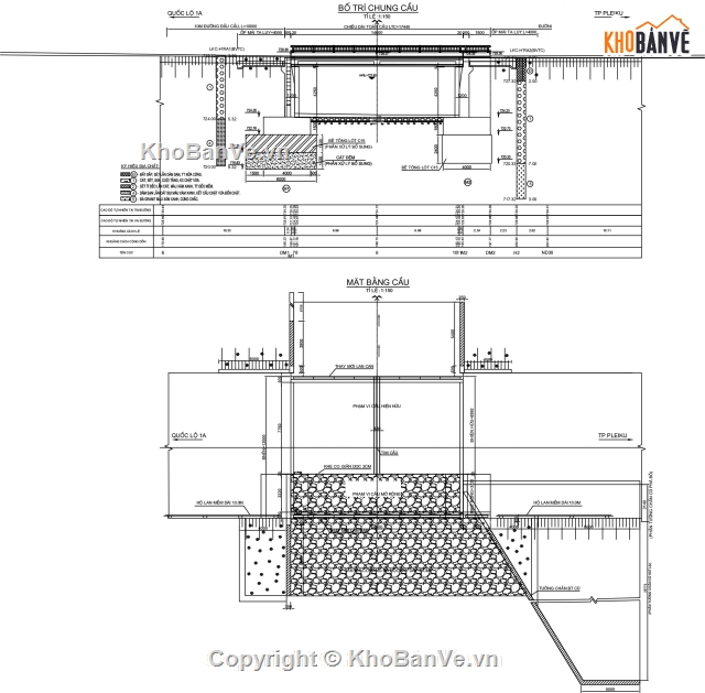 Bản vẽ,bản vẽ cầu dầm bản,thiết kế cầu dầm bản