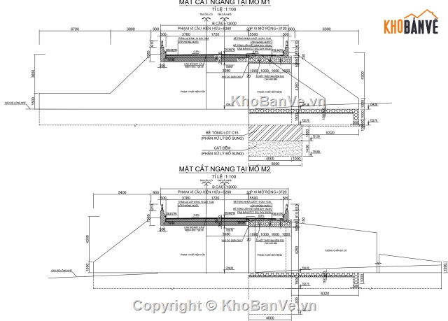 Bản vẽ,bản vẽ cầu dầm bản,thiết kế cầu dầm bản