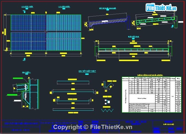 bản vẽ,bản vẽ cầu dầm bản rỗng