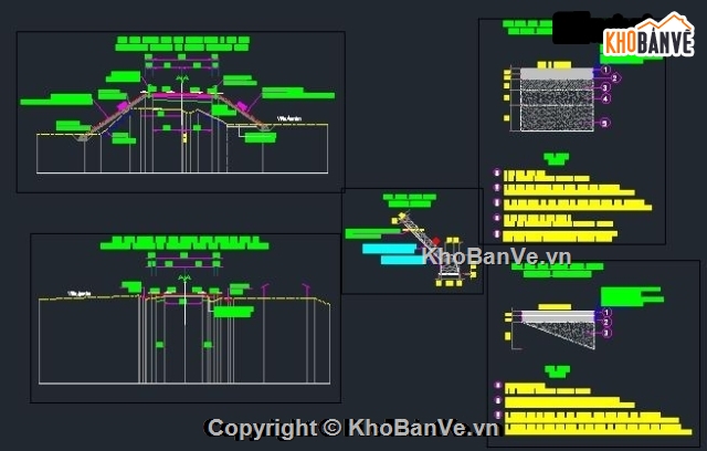 bản vẽ,bản vẽ cầu dầm bản rỗng