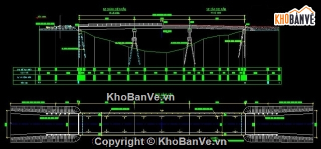 Bản vẽ,Bản vẽ cầu dầm,Thiết kế cầu dầm,Cầu dầm