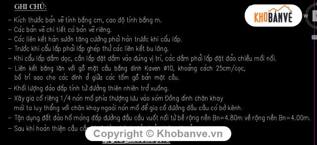 Cầu tạm bằng thép,Bản vẽ cầu dầm thép,cầu dầm L=14 b=3.5m,thiết kế cầu dầm thép l=14m