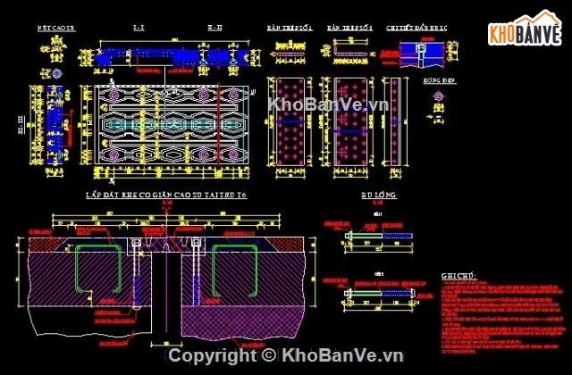 bản vẽ,bản vẽ khe co giãn