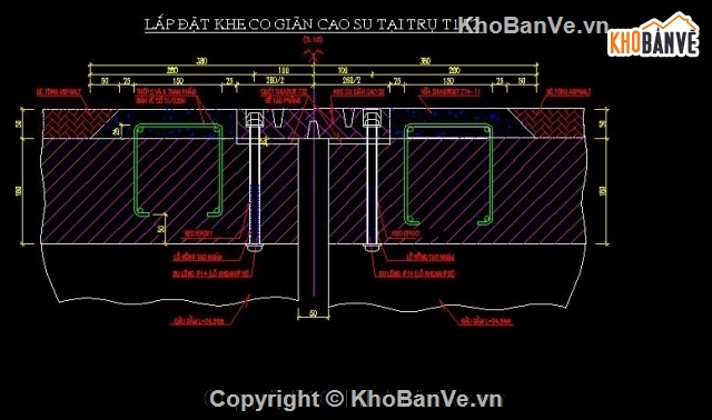 bản vẽ,bản vẽ khe co giãn