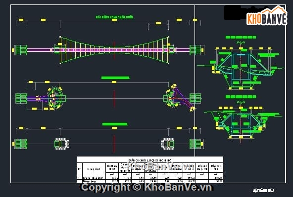 thiết kế cầu treo,cầu treo,bản vẽ,bản vẽ cầu treo