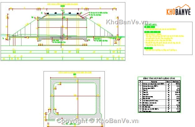 Bản vẽ cống chui,Bản vẽ