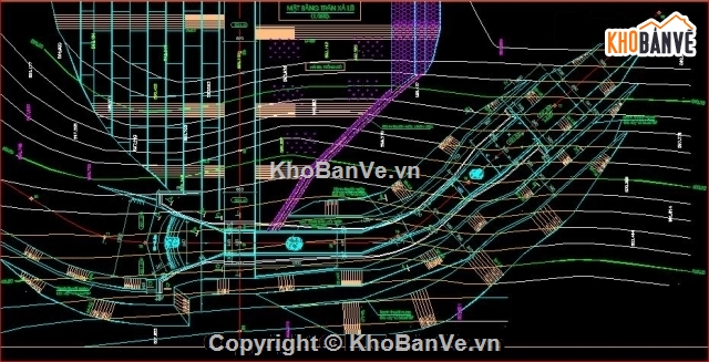 Đập Tràn Cống,Bản vẽ công trình đầu mối,thiết kế đập tràn