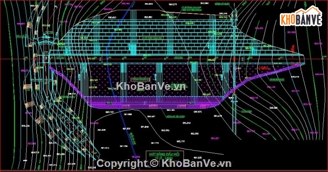 Đập Tràn Cống,Bản vẽ công trình đầu mối,thiết kế đập tràn