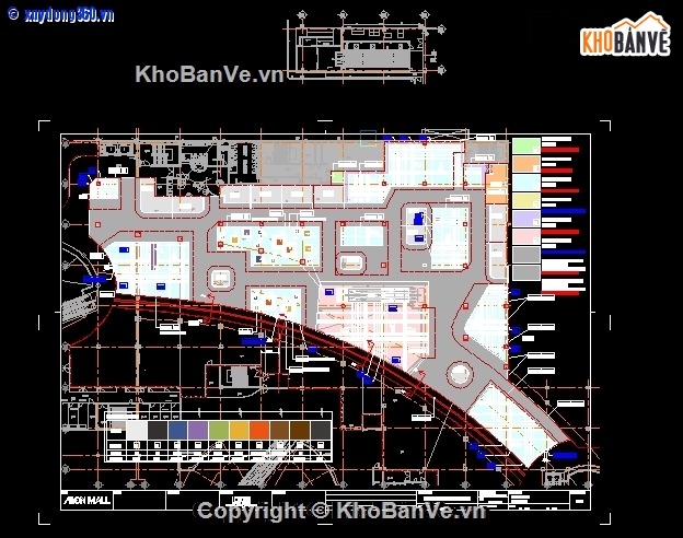 thiết kế nôi thất footcourt- AEON Long Biên,Thiết kế CS Nội Thất footcourt,AEON Long Biên,bản vẽ nội thất