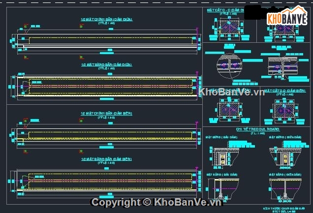 bản vẽ cầu dầm bản,bản vẽ,thiết kế cầu dầm bản