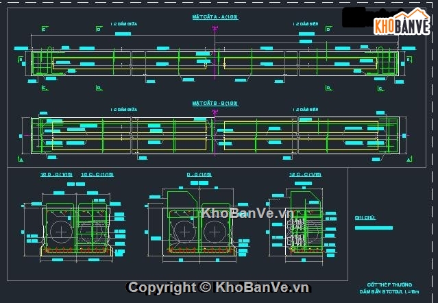 bản vẽ cầu dầm bản,bản vẽ,thiết kế cầu dầm bản