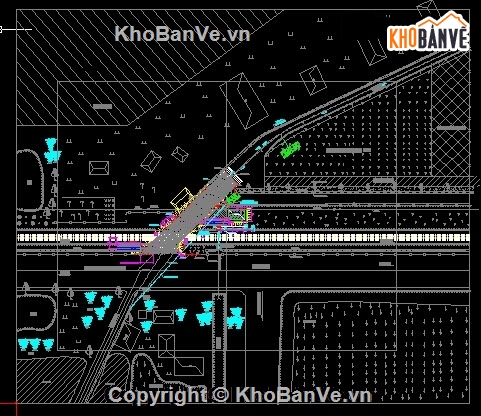 Bản vẽ,thiết kế hạng mục giao thông,đường ngang giao với đường sắt