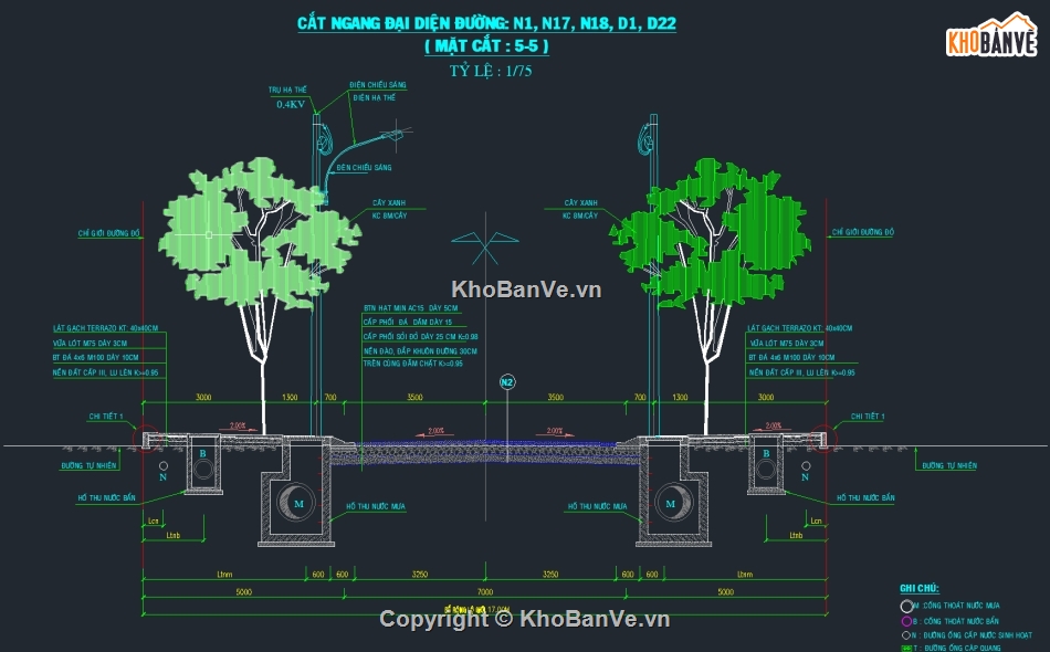 bản vẽ đường,thuyết minh dự toán,bản vẽ cấp nước đường,bản vẽ đường bệ