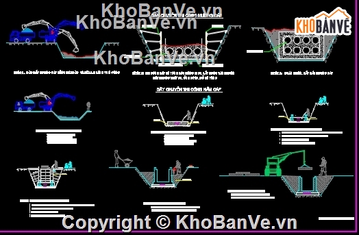 bản vẽ hầm cáp,hố cáp,bể cáp,cáp điện,cáp thông tin,cáp viễn thông