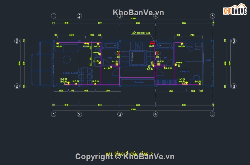 Bản vẽ nhà phố,nhà 6 tầng,nhà phố 6 tầng,hệ thống cơ điện