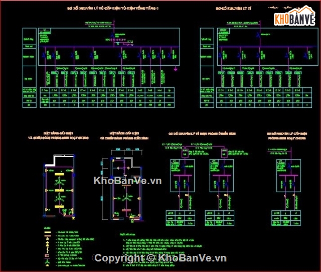 thiết kế điện,đường điện,điện ký túc xá,bản vẽ hệ thống điện ký túc xá