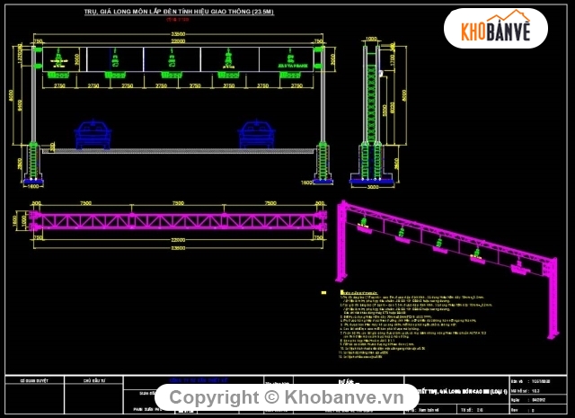 giá long môn,giá long môn lắp biển báo,giá long môn cổng chào,khung thép lắp biển báo,khung giá biển báo