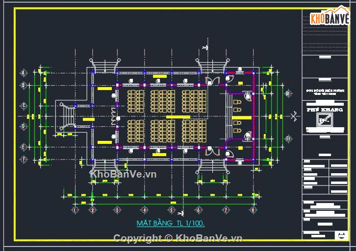 hội trường,thiết kế hội trường,hội trường file cad