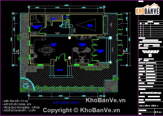 BT song lập,Song lập 3 tầng,BT song lập có PC,thiết kế biệt thự,bản vẽ