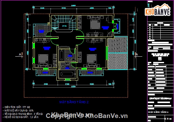BT song lập,Song lập 3 tầng,BT song lập có PC,thiết kế biệt thự,bản vẽ
