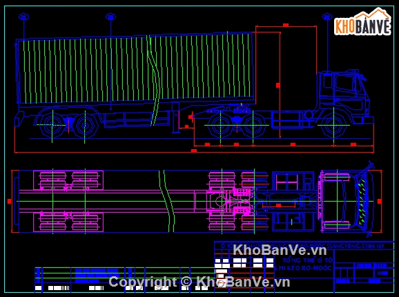 thiết kế xe tải,bản vẽ xe tải,autocad xe tải,thiết kế mẫu xe tải đầu kéo