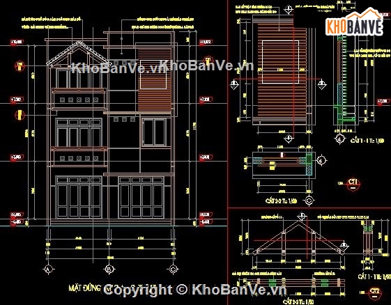 nhà 3 tầng,kiến trúc 3 tầng,nhà 3 tầng 8x14m,Nhà phố 8x14m