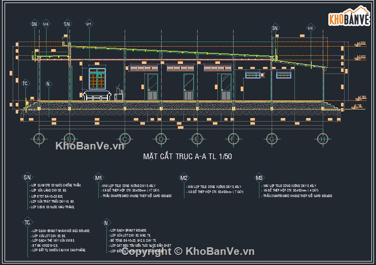 nhà cấp 4 8.6x21.5m,mẫu nhà cáp 4,bản vẽ nhà cấp 4,nhà cấp 4 nông thôn,nhà cấp 4 ở nông thôn