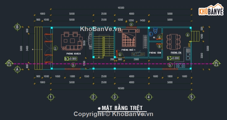 nhà phố 2 tầng,nhà ở 2 tầng,bản vẽ 2 tầng 5x16.5m,bản vẽ nhà 2 tầng kèm dự toán