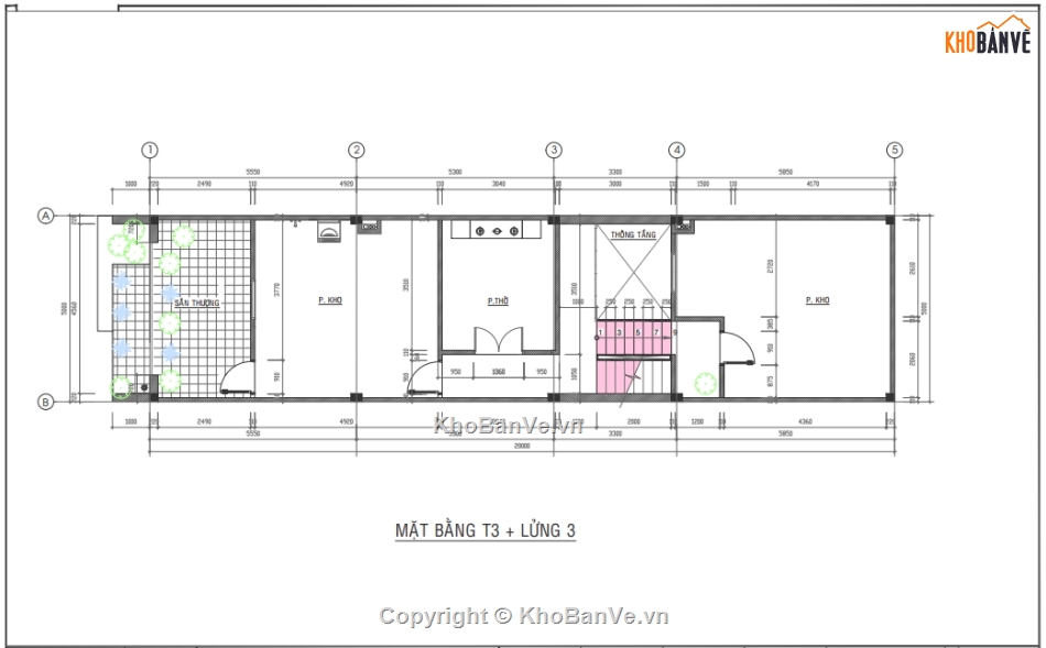 thiết kế lệch tầng,nhà phố 5x20m,nhà phố 3 tầng,bản vẽ nhà phố