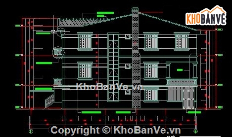 nhà phố 3 tầng có gara để xe,Bản vẽ thiết kế nhà phố 3,Mẫu nhà phố 3 tầng,nhà phố 3 tầng 4.8x20.7m