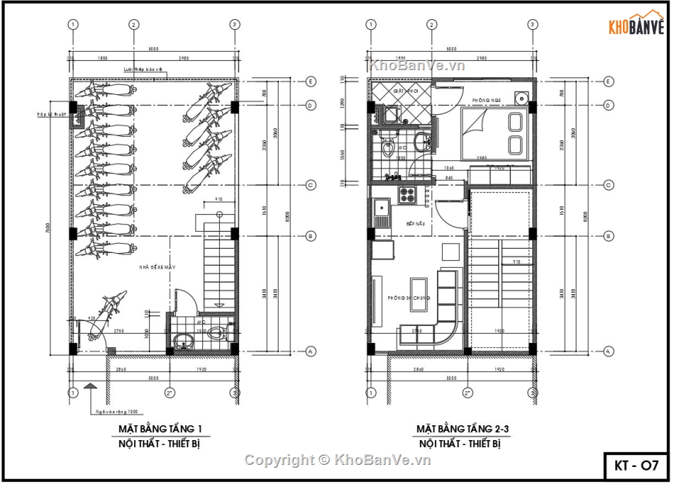 Thiết kế nhà trọ,Thiết kế chung cư mini,File cad nhà trọ,bản vẽ chung cư mini 5 tầng,file cad chung cư