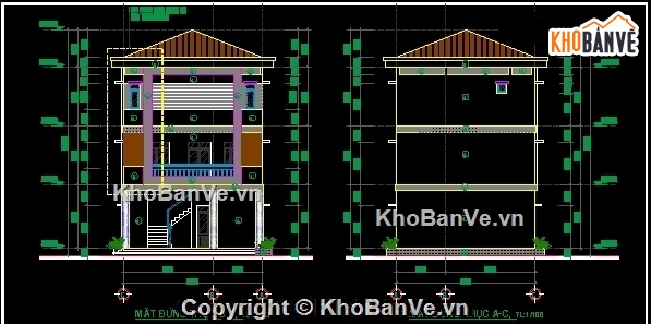 Bản vẽ nhà trẻ,Bản vẽ nhà nghỉ,Thiết kế nhà văn hóa,mẫu nhà văn hóa,nhà văn hóa phường Hưng Lợi