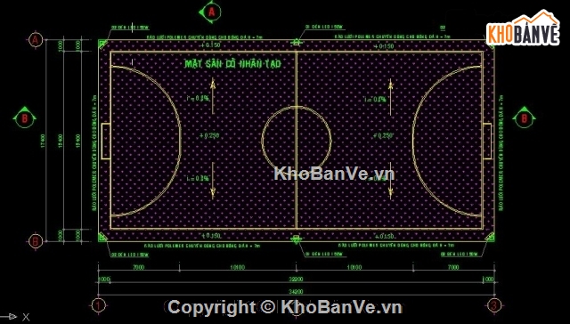 Bản vẽ,Bản vẽ sân bóng cỏ,Bản vẽ sân bóng nhân tạo