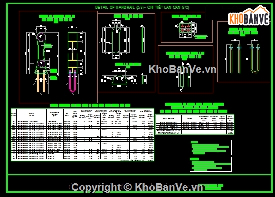 lan can thép,lan can cầu,bản vẽ lan can,bản vẽ