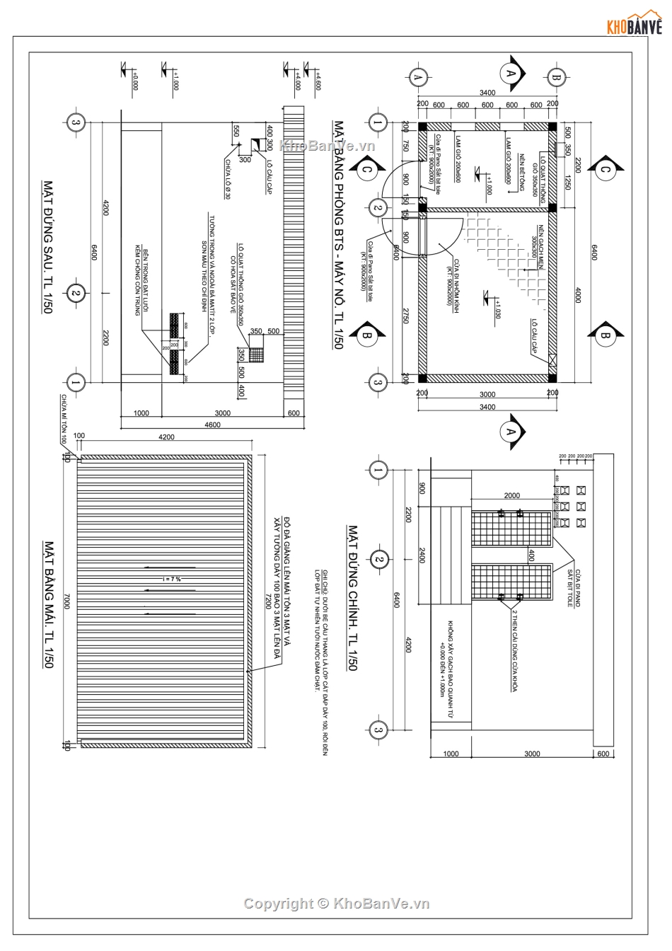 Bản vẽ thiết kế thi công nhà trạm bts và cột anten,nhà trạm bts và cột anten,trạm phát sóng,nhà trạm phát sóng,cột anten phát sóng 45m,thiết kế cột phát sóng