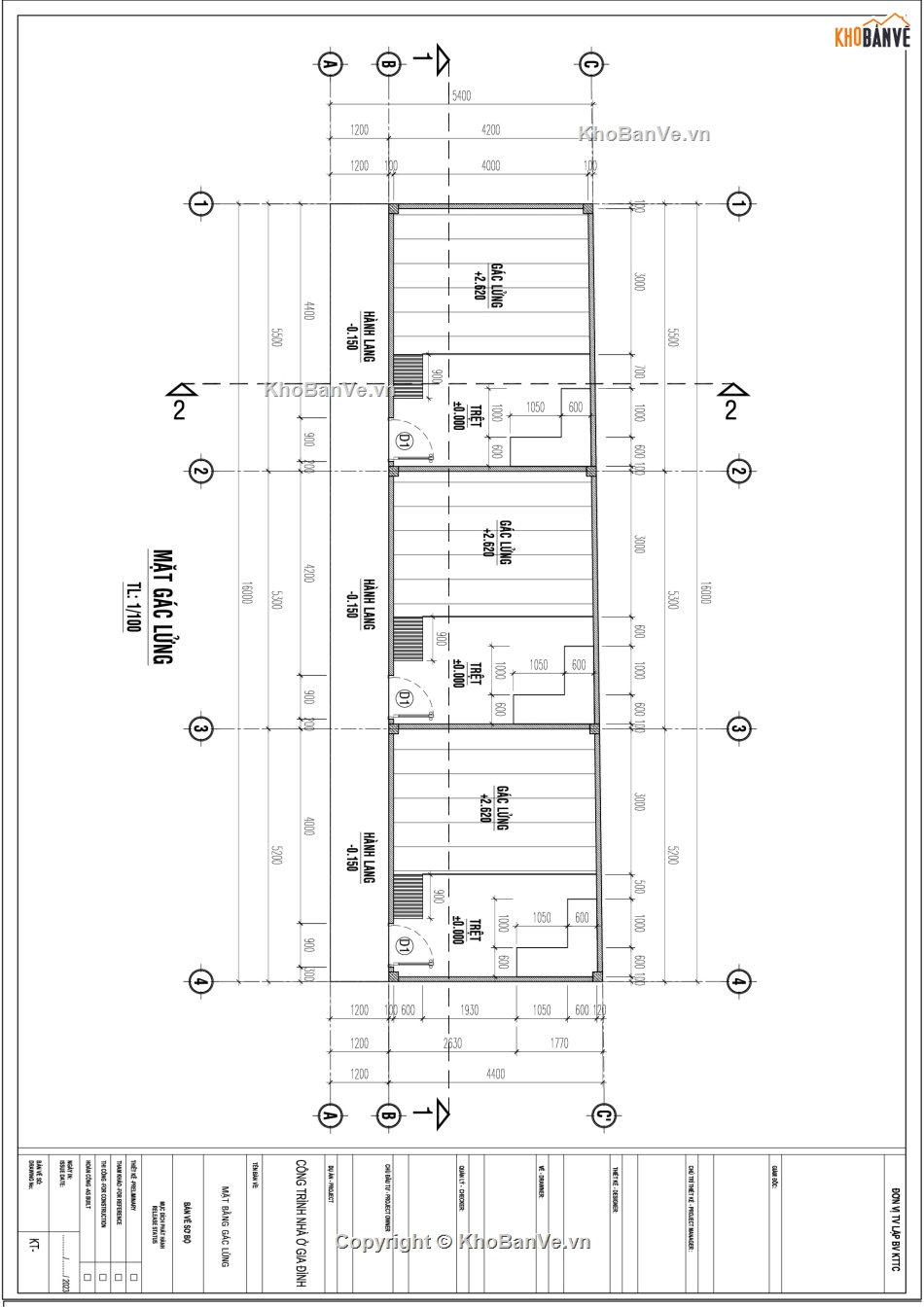 Bản vẽ thiết kế thi công nhà trọ gác lững,Bản vẽ nhà trọ,thiết kế nhà trọ,nhà trọ,thiết kế nhà,Bản vẽ thi công