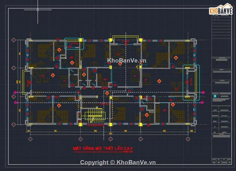 nhà 4 tầng,file cad nhà 4 tầng,tòa nhà 4 tầng cad