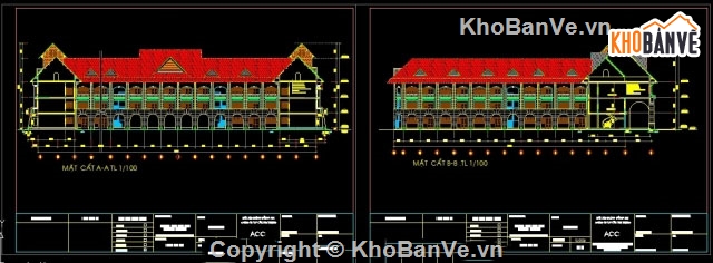 bản vẽ trường phổ thông trung học,Bản vẽ trường học 3 tầng,trường học,bản vẽ,thiết kế trường học