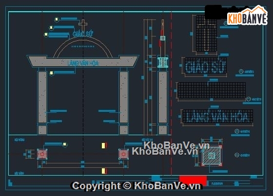 mẫu cổng làng văn hóa,thiết kế cổng làng,Mẫu cổng làng,bản vẽ cổng làng văn hóa