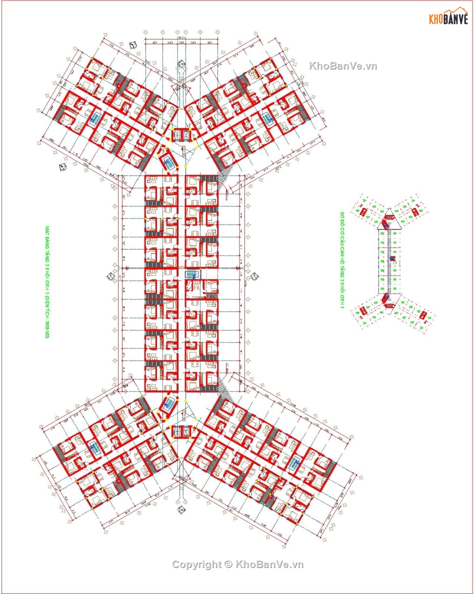 Nhà ở xã hội,Bản vẽ,Nhà 6 tầng