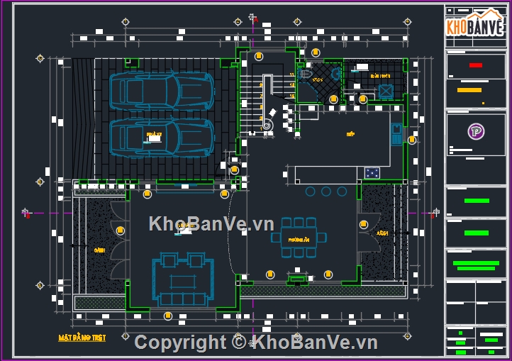 Biệt thự 2 tầng,bản vẽ biệt thự 2 tầng,Biệt thự mái thái 2 tầng